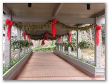 Everything was dcorated for Christmas...this was where we stayed, the Mountain Creek Inn